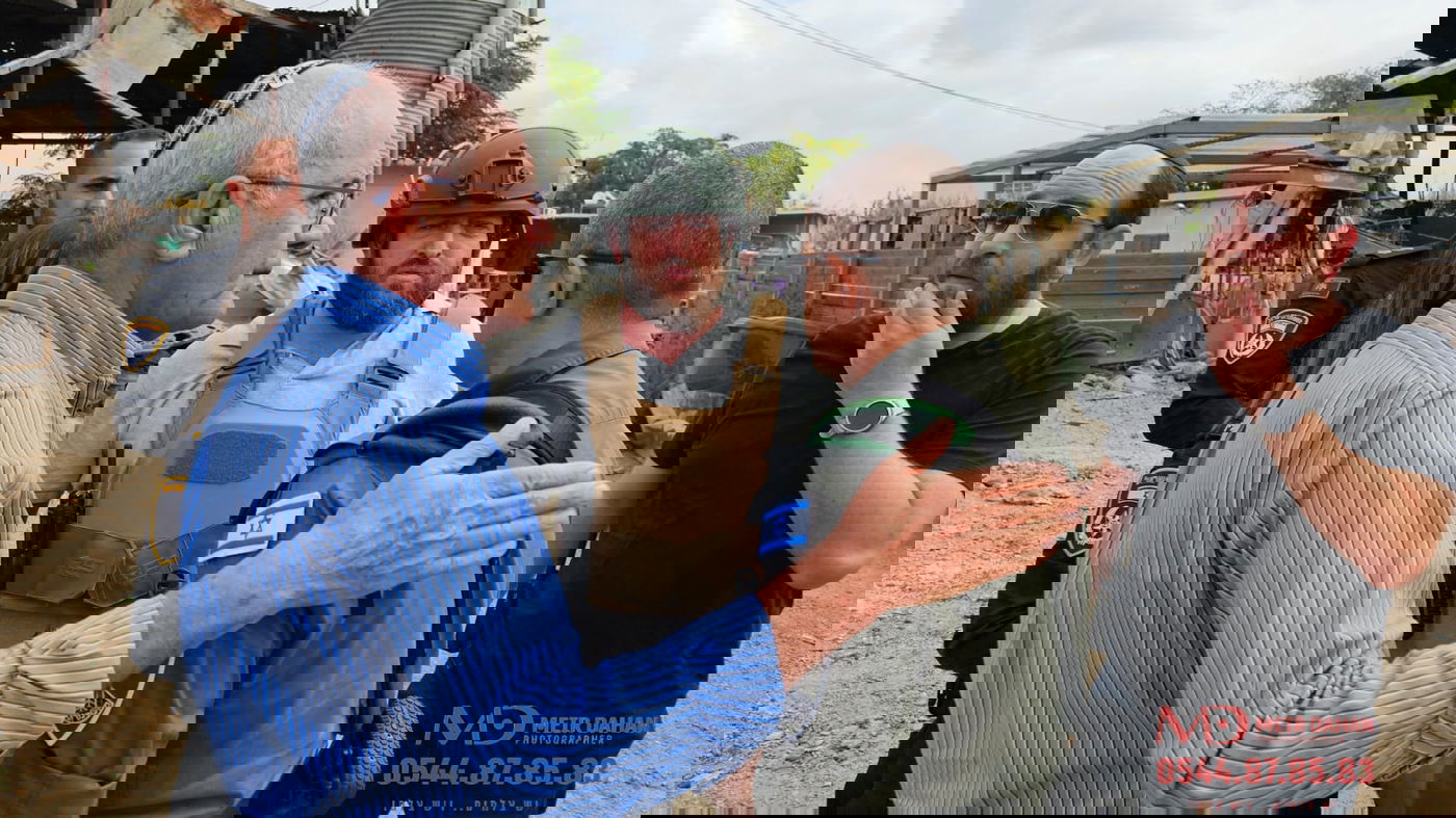 זירת הנפילה בכפר חב"ד