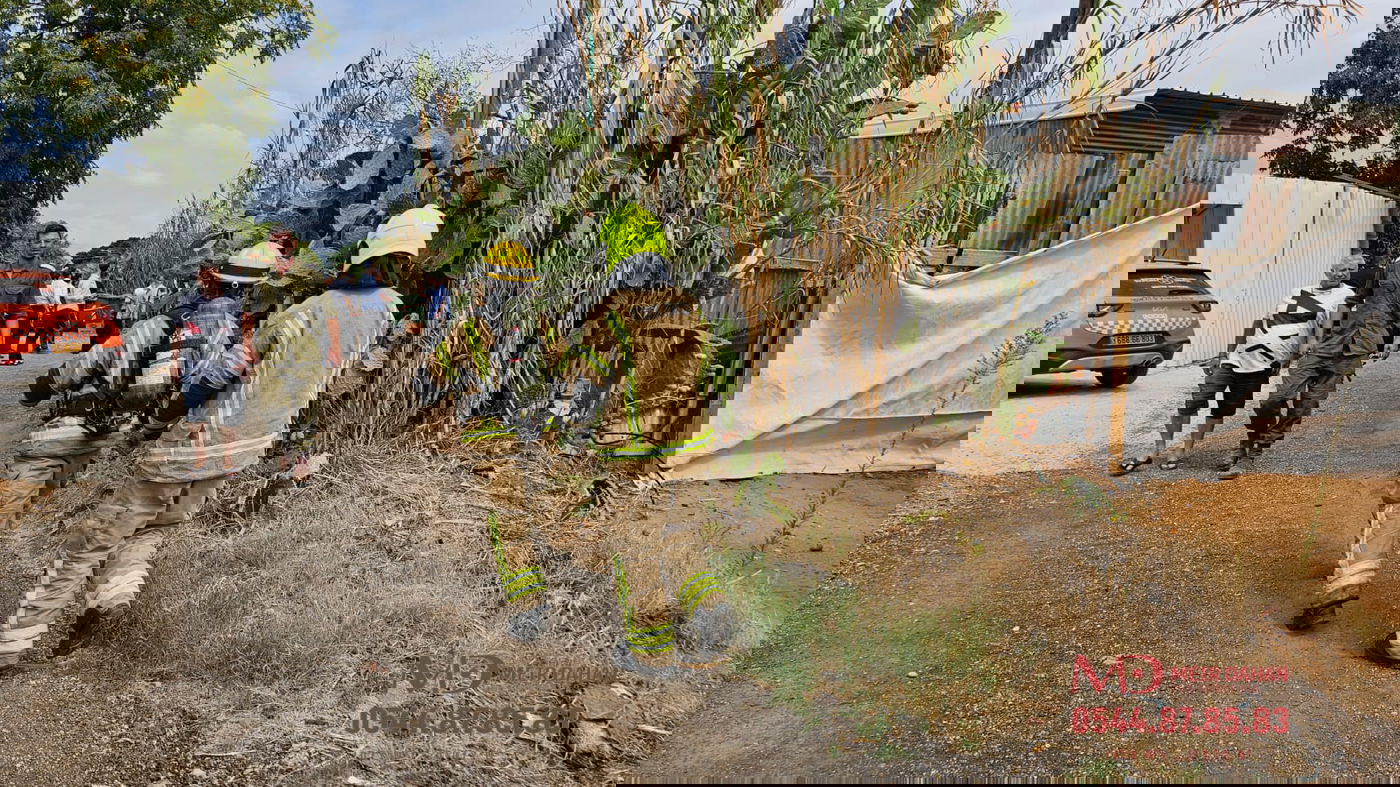 זירת הנפילה בכפר חב"ד