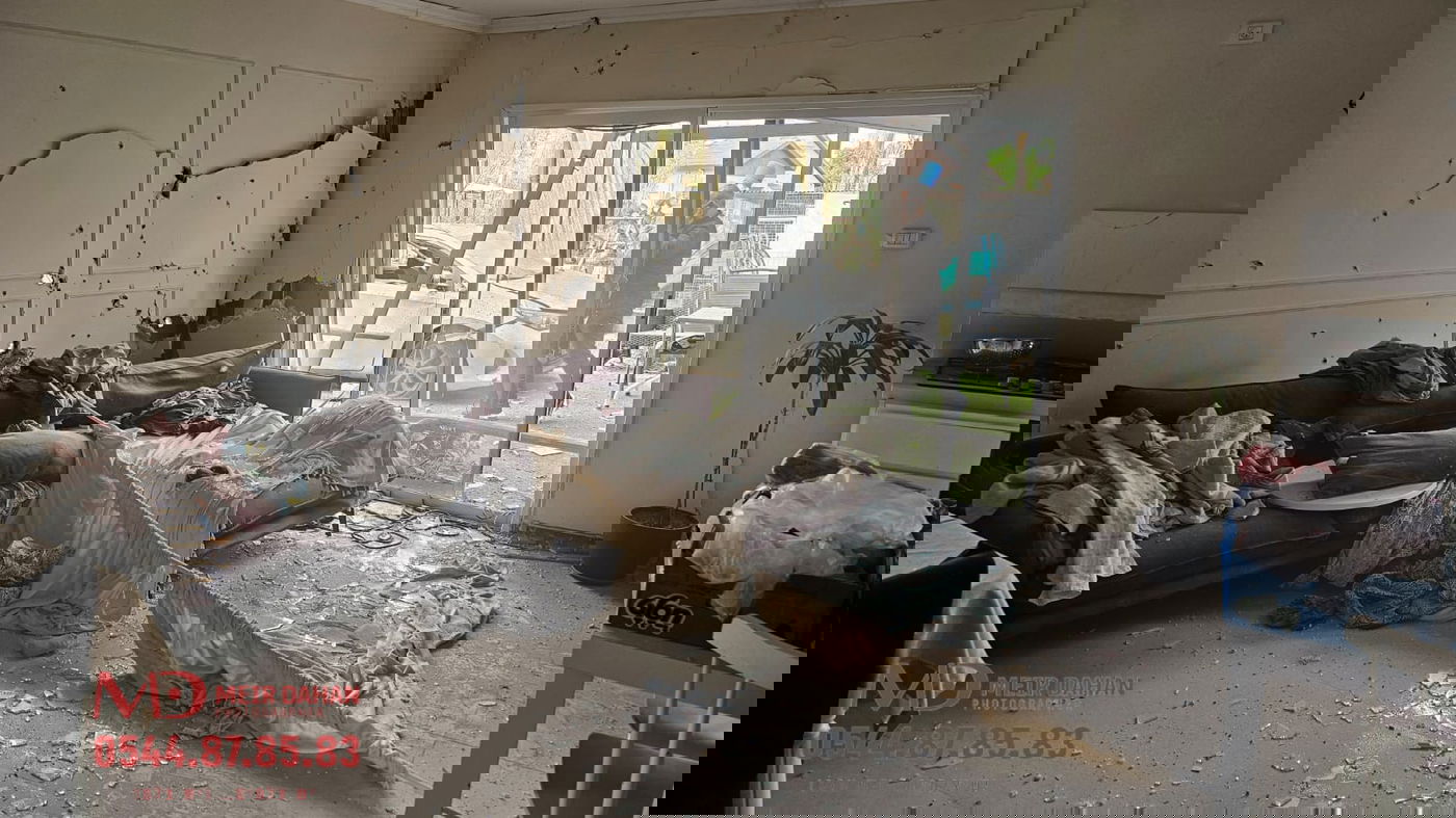 זירת הנפילה בכפר חב"ד