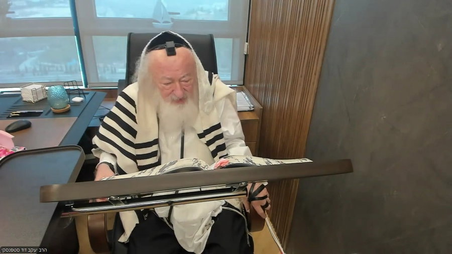 הרב יעקב דוד סטפנסקי בשיעור על מסכת שבת