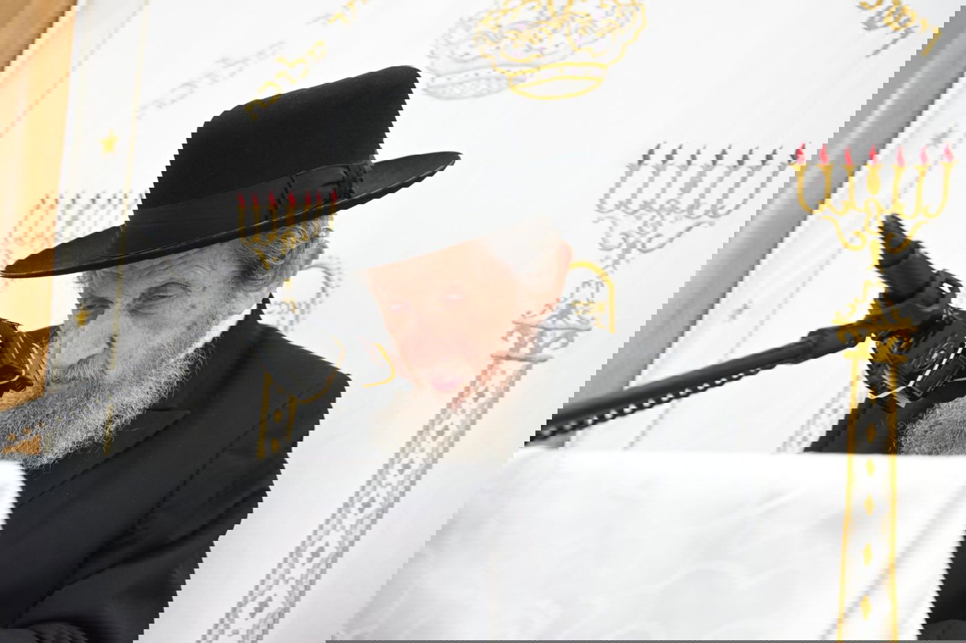 המנהיג הליטאי במשא השנתי בהיכל ישיבת מיר אשתקד