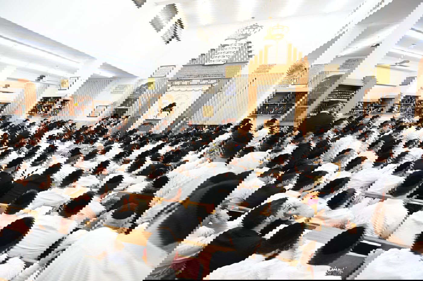 המנהיג הליטאי במשא השנתי בהיכל ישיבת מיר אשתקד