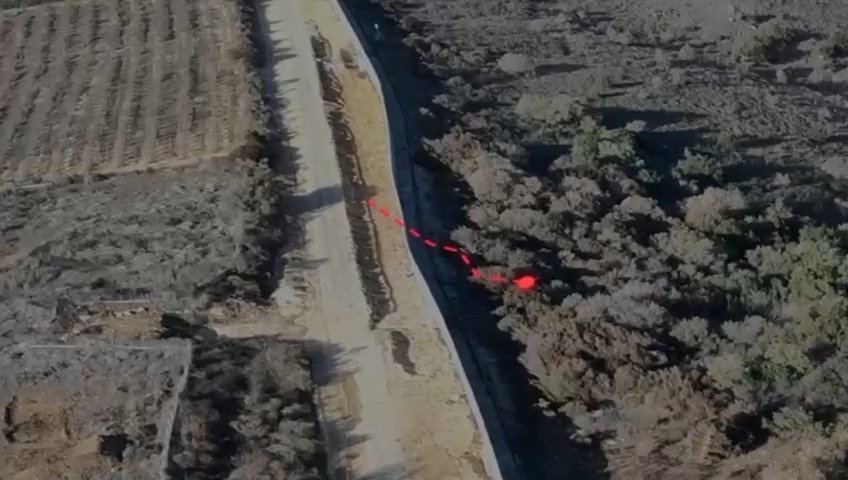 תוואי המנהרה ממרווחין לזרעית