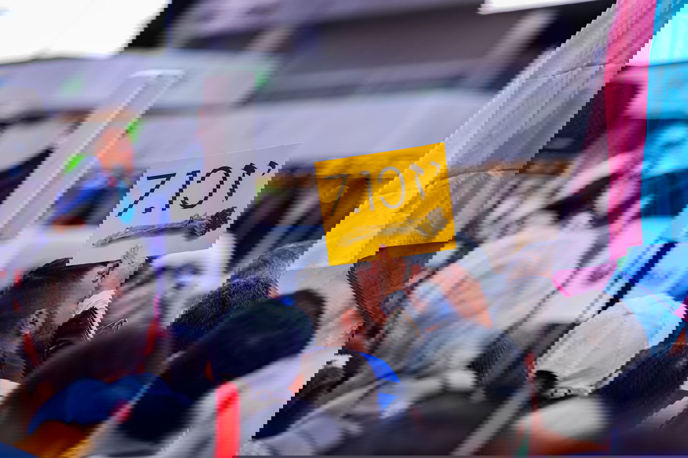 עצרת בטיימס סקוור. אילוסטרציה