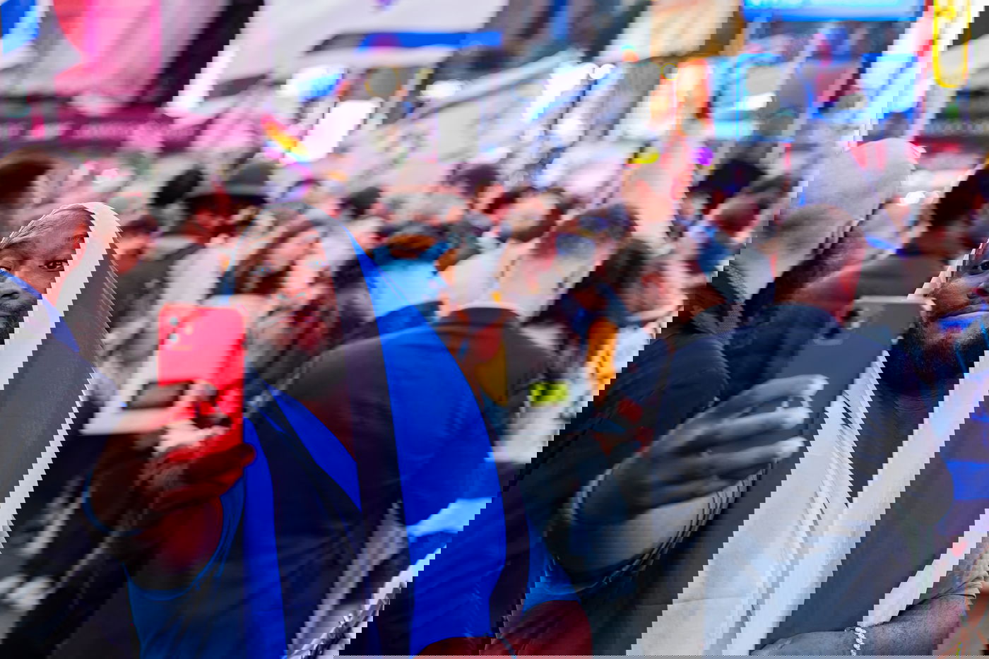 העצרת בטיימס סקוור, אמש 7.10