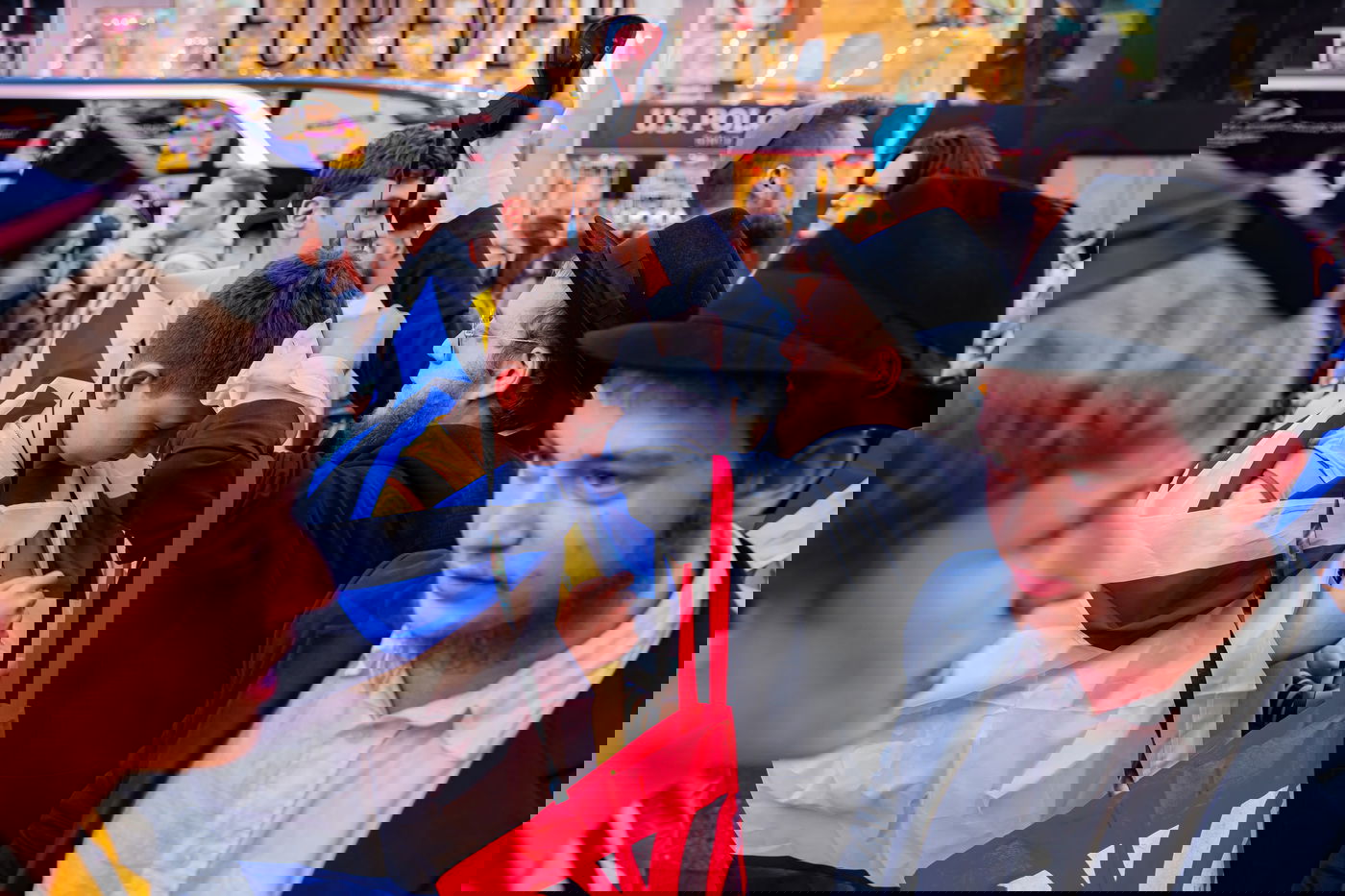 העצרת בטיימס סקוור, אמש 7.10