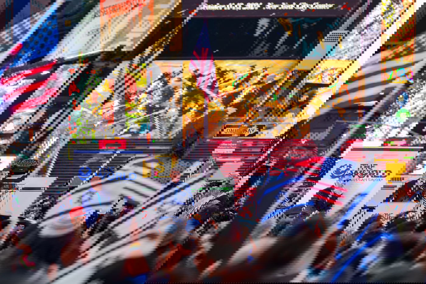 העצרת בטיימס סקוור, אמש 7.10