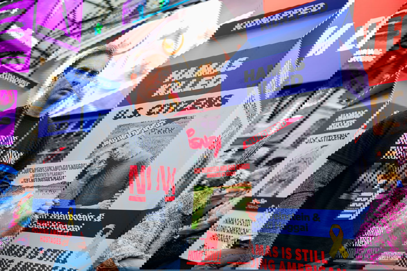 העצרת בטיימס סקוור, אמש 7.10