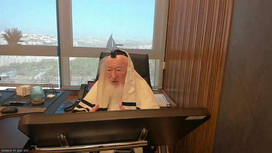 הרב יעקב דוד סטפנסקי בשיעור על מסכת שבת