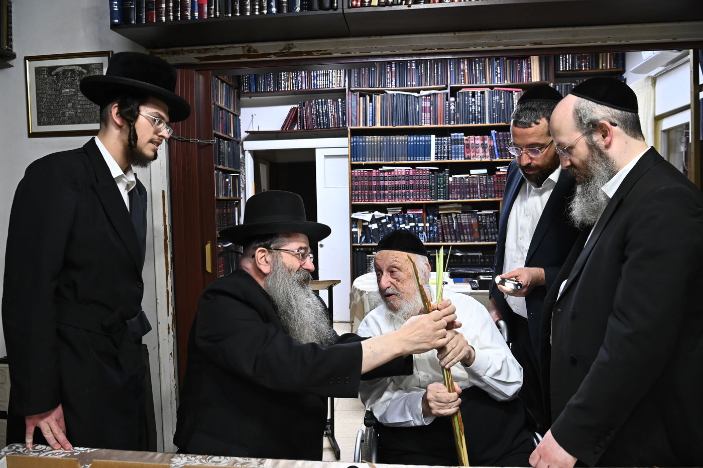 הגאון רבי ברוך דב פוברסקי בבדיקת ד' מינים 