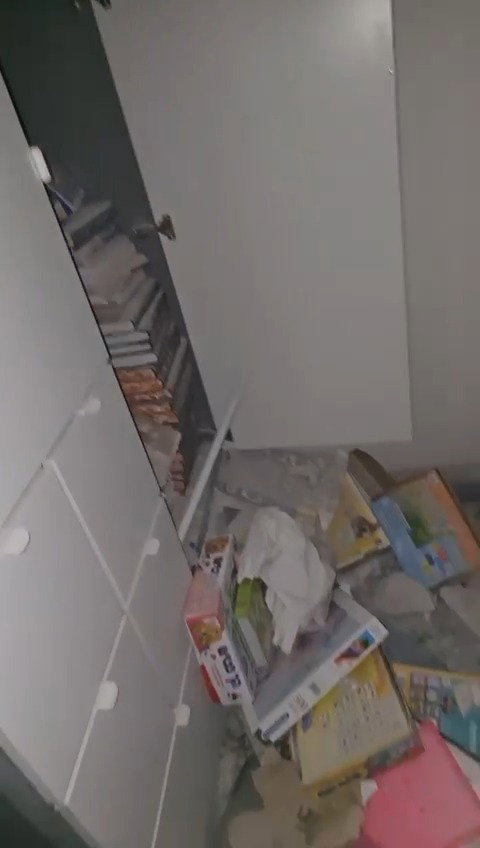 חדר הילדים שנפגע בצפת