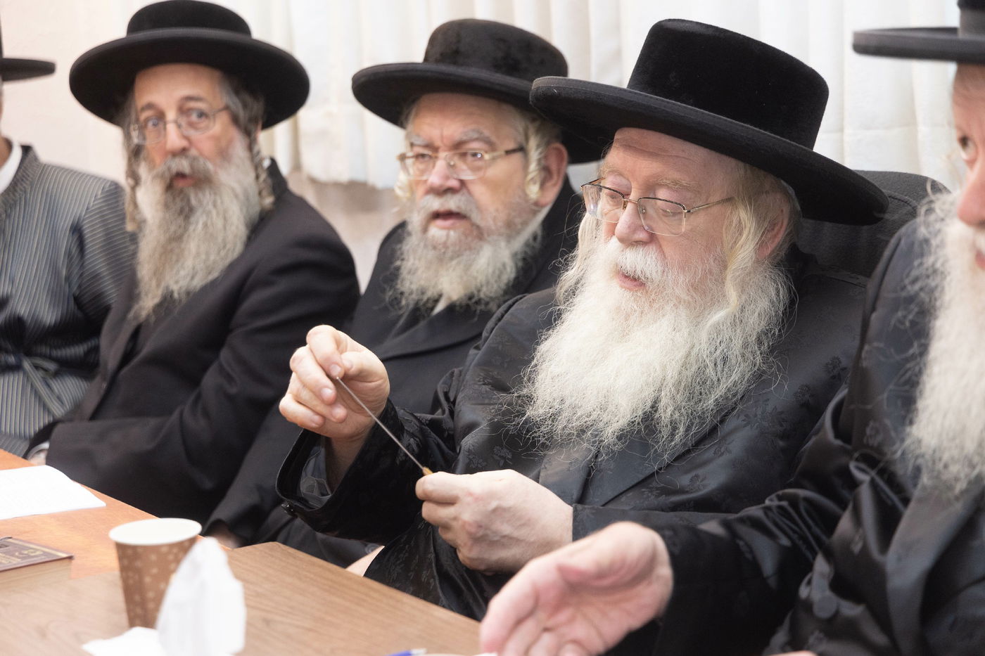 הגר"מ שטרנבוך בבדיקת סכינים 