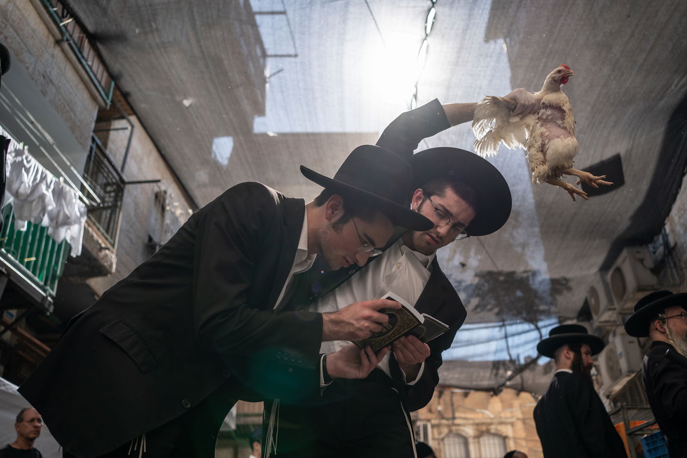 בחור ישיבה עורך כפרות לחבירו