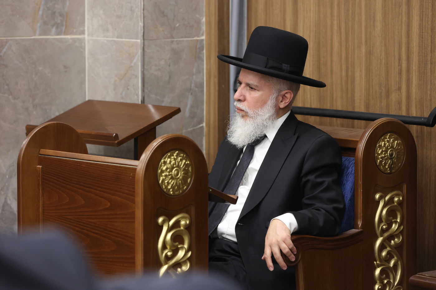 הגאון הרב שמואל בצלאל בשיחת חיזוק בישיבת 'אבני נזר'