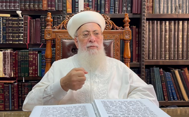 הראשון לציון הגרש"מ עמאר בשיחה ל'כיכר השבת'