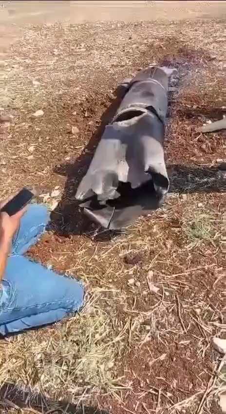 הטיל ששוגר מלבנון ונפל בשטח פתוח בג'נין