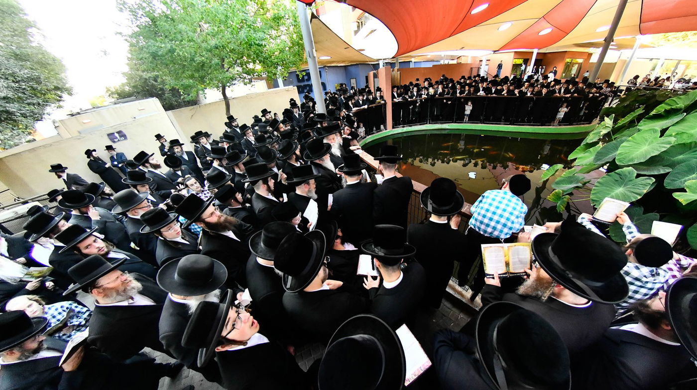 האדמו"ר מנדבורנה בתשליך 