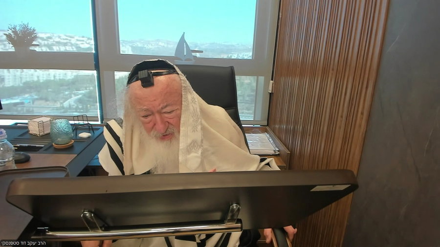 הרב יעקב דוד סטפנסקי בשיעור על מסכת שבת