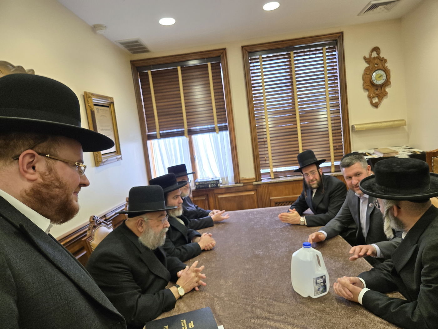 חבר הקונגרס מר פעט רייען בביקור אצל האדמו"ר מסאטמר