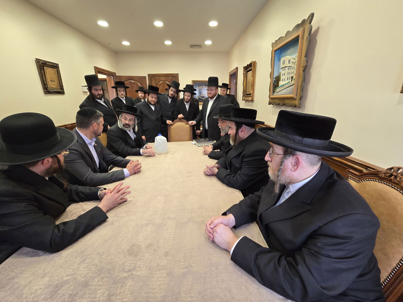 חבר הקונגרס מר פעט רייען בביקור אצל האדמו"ר מסאטמר