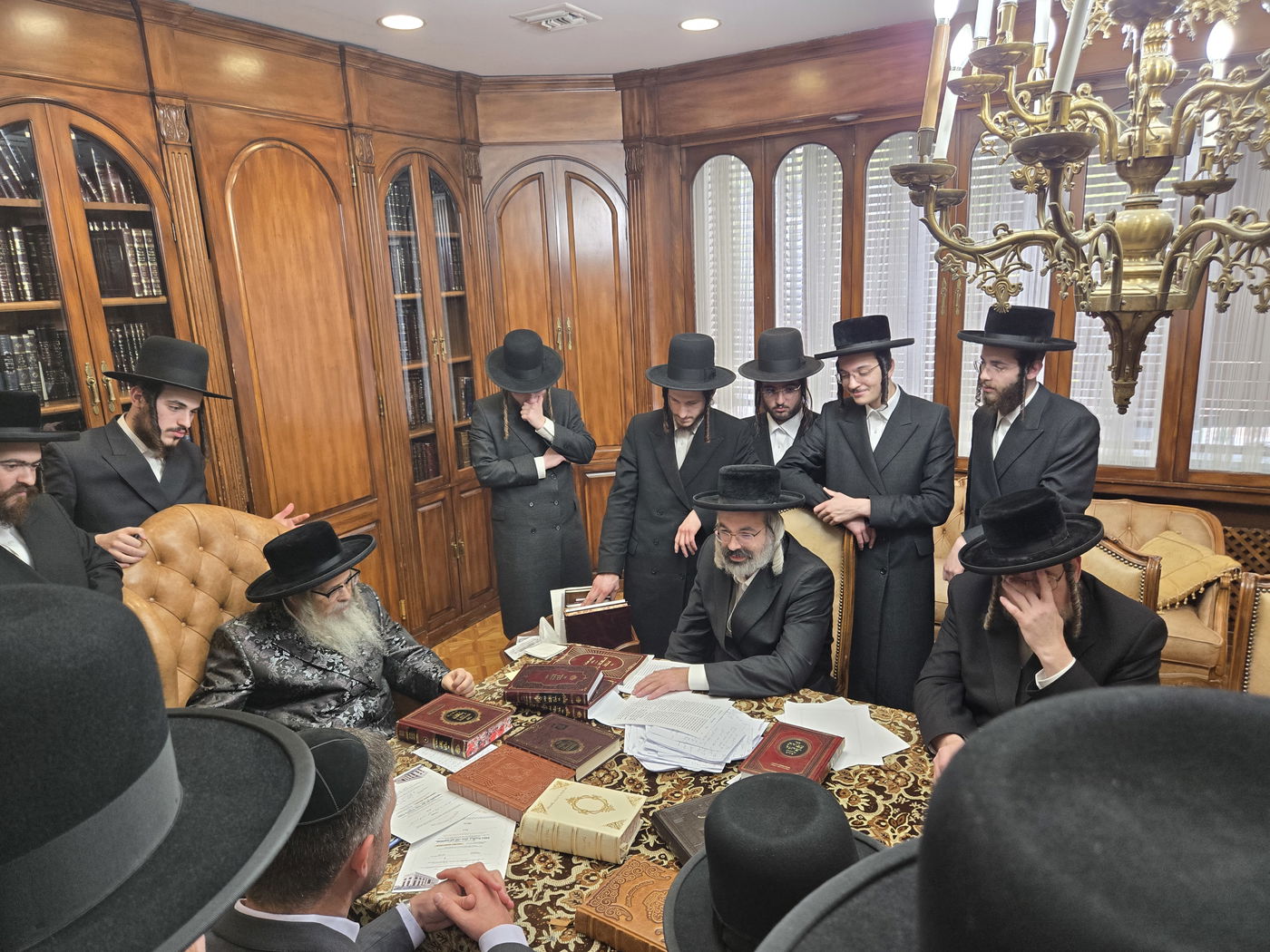 חבר הקונגרס מר פעט רייען בביקור אצל האדמו"ר מסאטמר