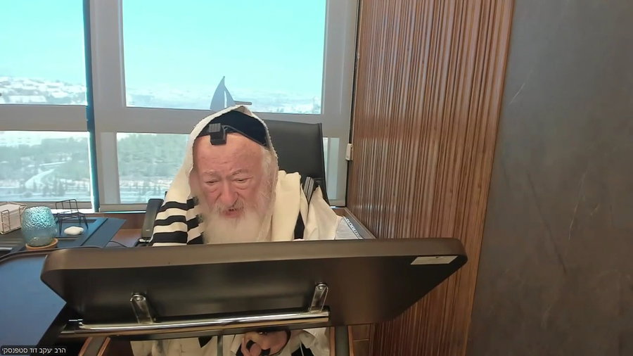 הרב יעקב דוד סטפנסקי בשיעור על מסכת שבת