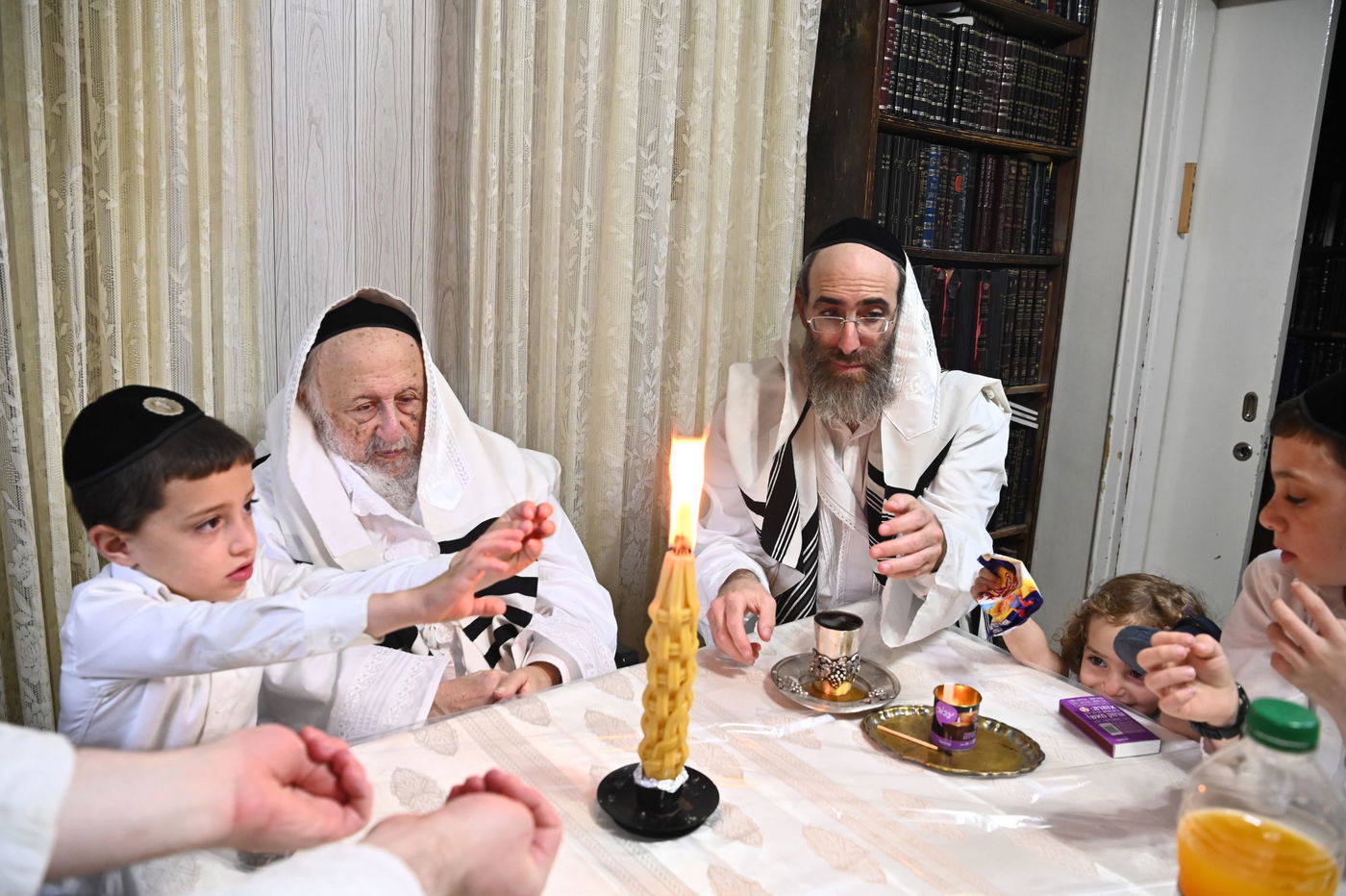 ערב ומוצאי יום כיפור אצל הגאון רבי ברוך דב פוברסקי