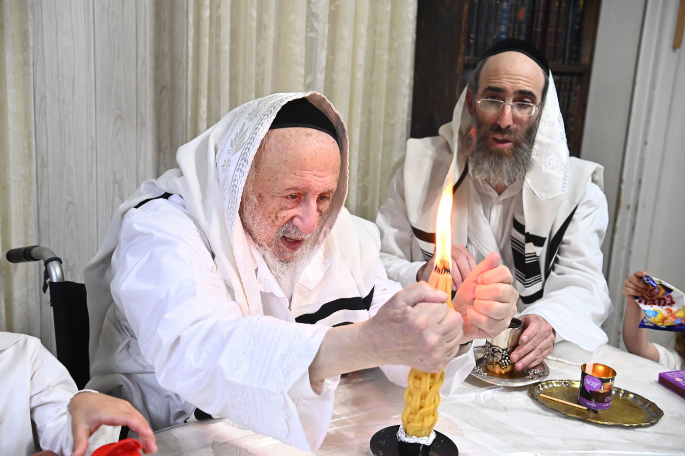 ערב ומוצאי יום כיפור אצל הגאון רבי ברוך דב פוברסקי