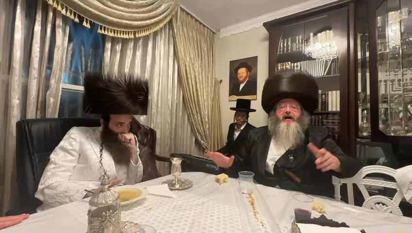 האדמו"ר מקאסוב לייקווד בטיש בצאת הצום