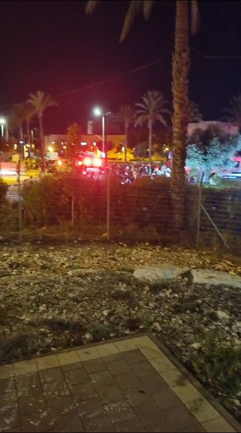 זירת הפגיעה הישירה בבסיס בצפון הארץ