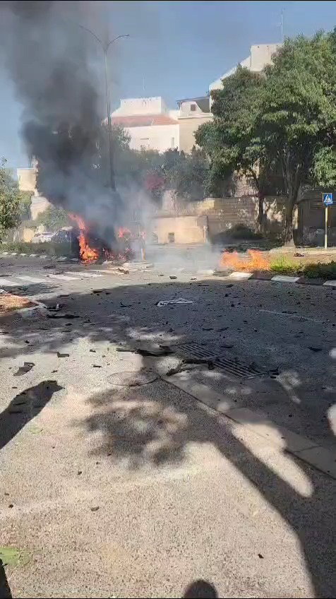 הרכב שספג את הפגיעה הישירה בכרמיאל