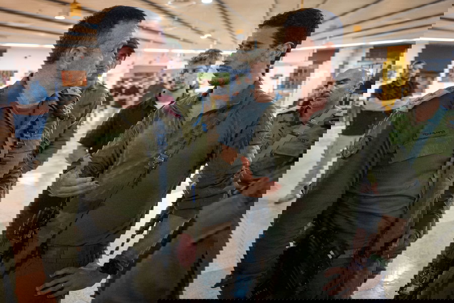 צפו בתיעוד - הרמטכ"ל רא"ל הרצי הלוי בבא"ח גולני, היום