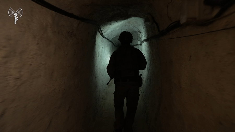 תיעוד מתוך המנהרה התת-קרקעית שאותרה