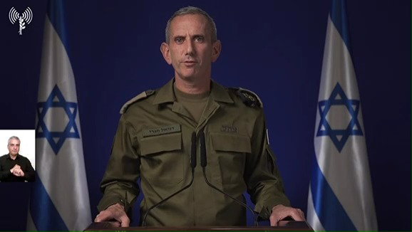 צפו בהצהרת דובר צה"ל הגרי