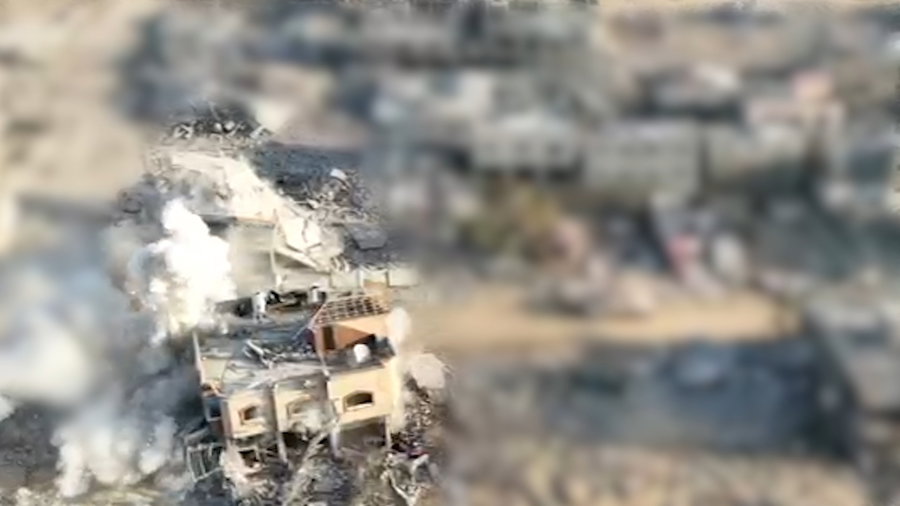 הרגע בו טנק צה"ל מחסל את יחיא סינוואר בשכונת תל סולטאן ברפיח שבדרום רצועת עזה