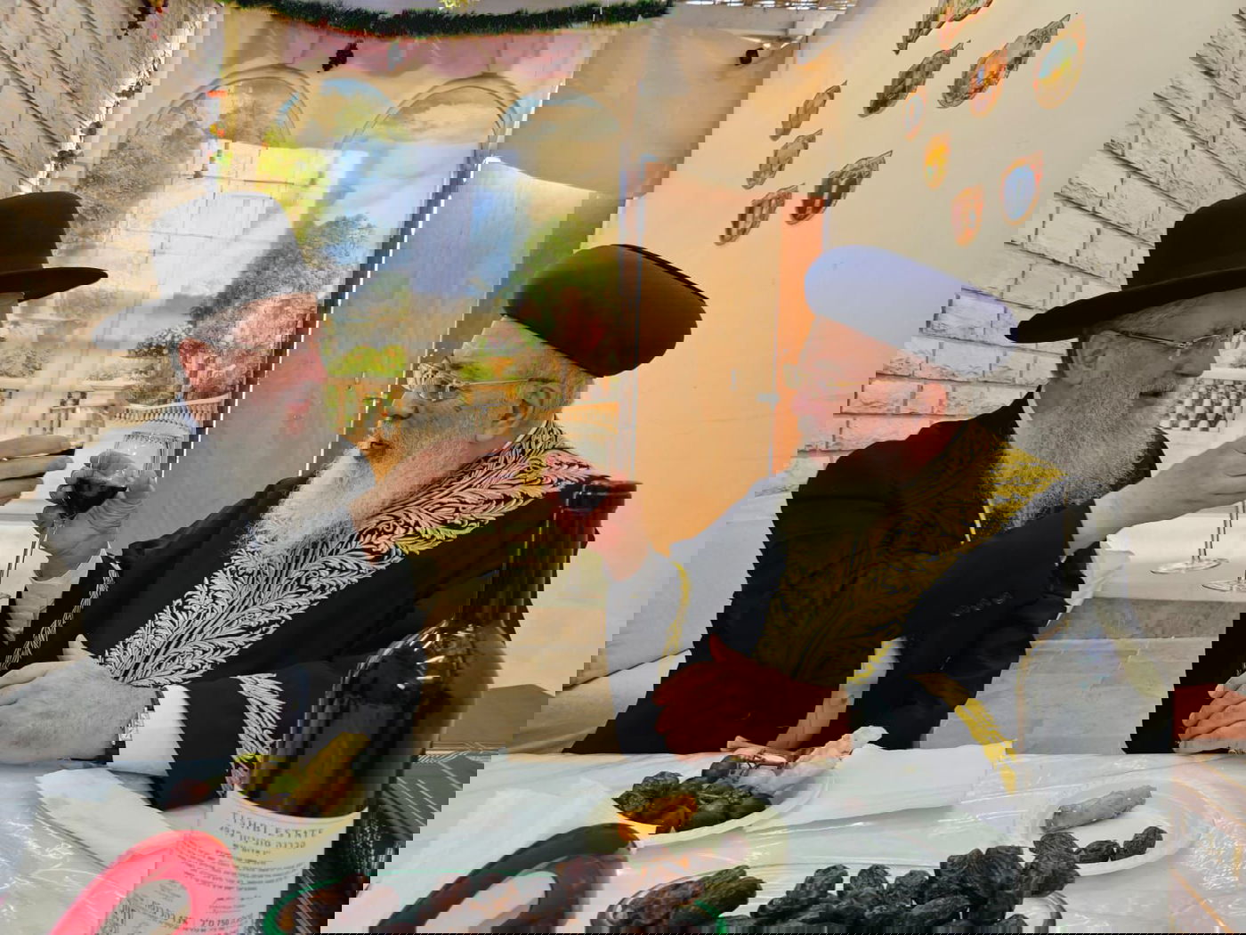 הראש"ל הגרש"מ עמאר עם הראש"ל הגר"ד יוסף בביקור חג