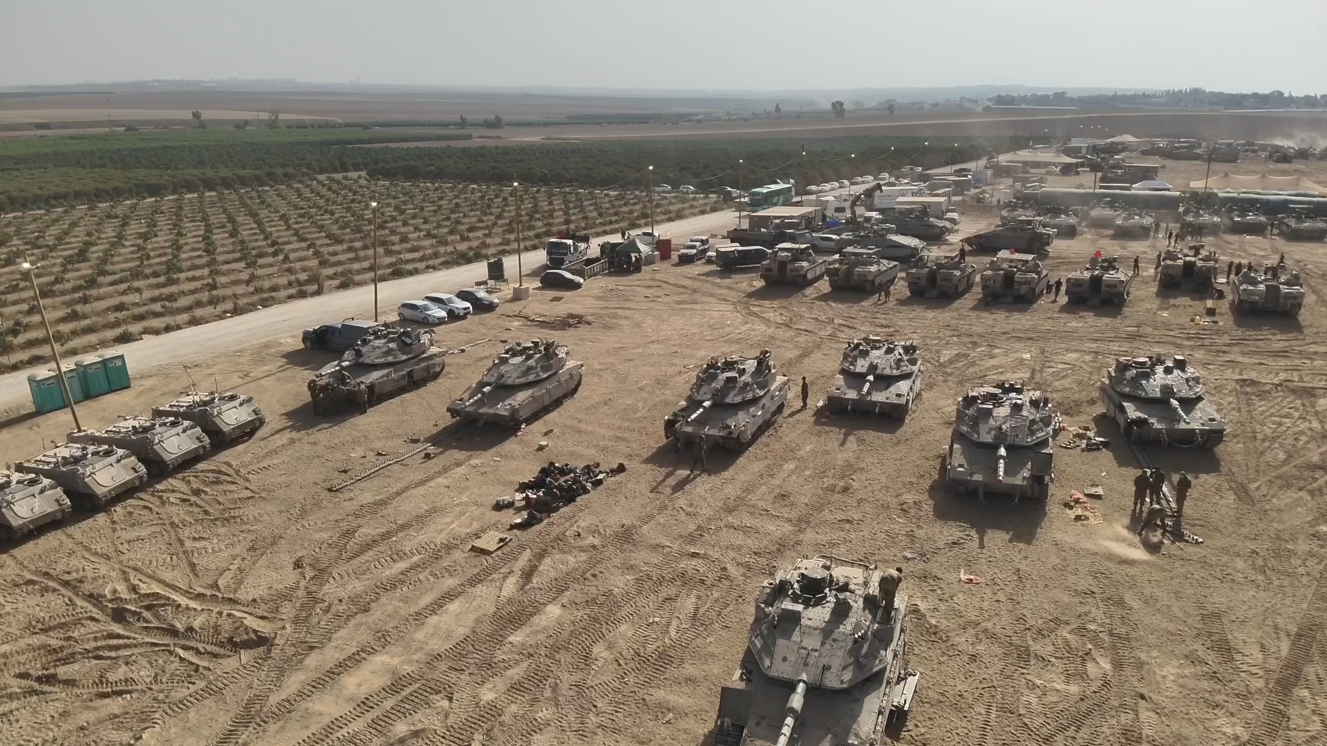 היערכות וכניסת צוות הקרב של חטיבת גבעתי למרחב ג'באליה