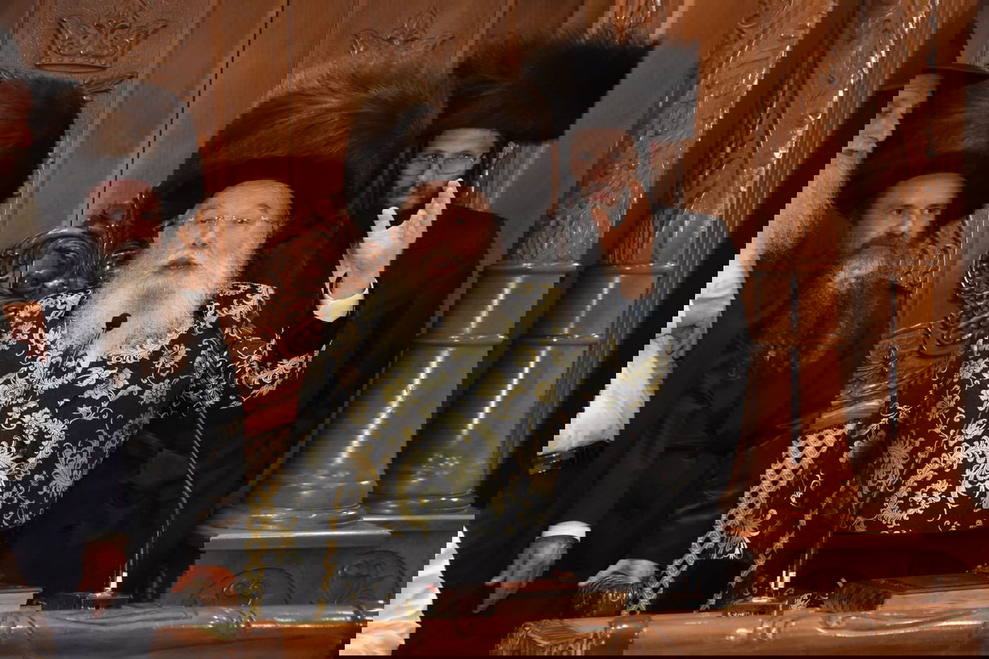 גלריית תמו ות משמחת בית השואה בחצר הקודש מישקולץ בראשות האדמו"ר