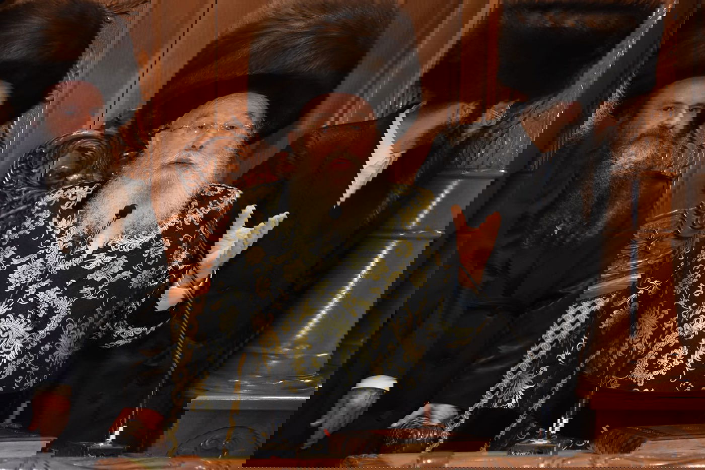 גלריית תמו ות משמחת בית השואה בחצר הקודש מישקולץ בראשות האדמו"ר