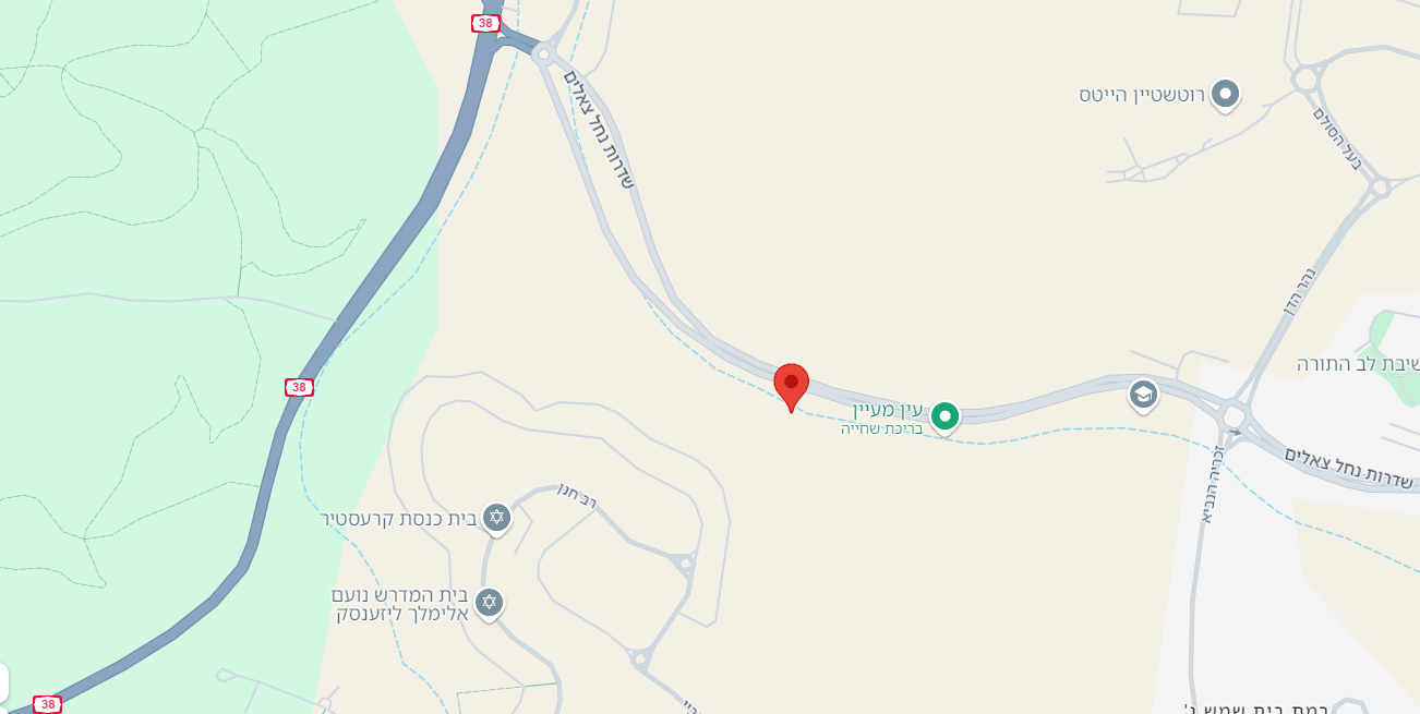 מיקום מעיין השמחה