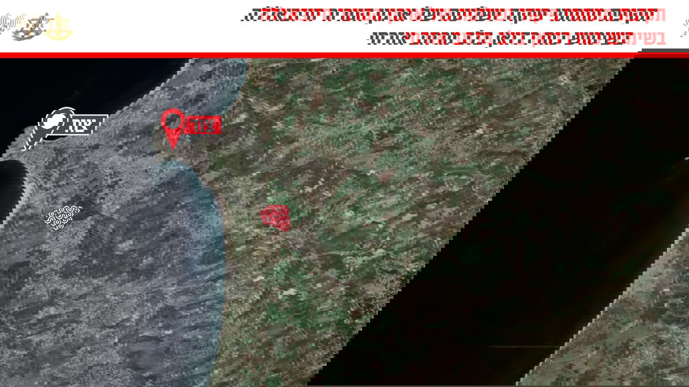 מפת התקיפות של צה"ל