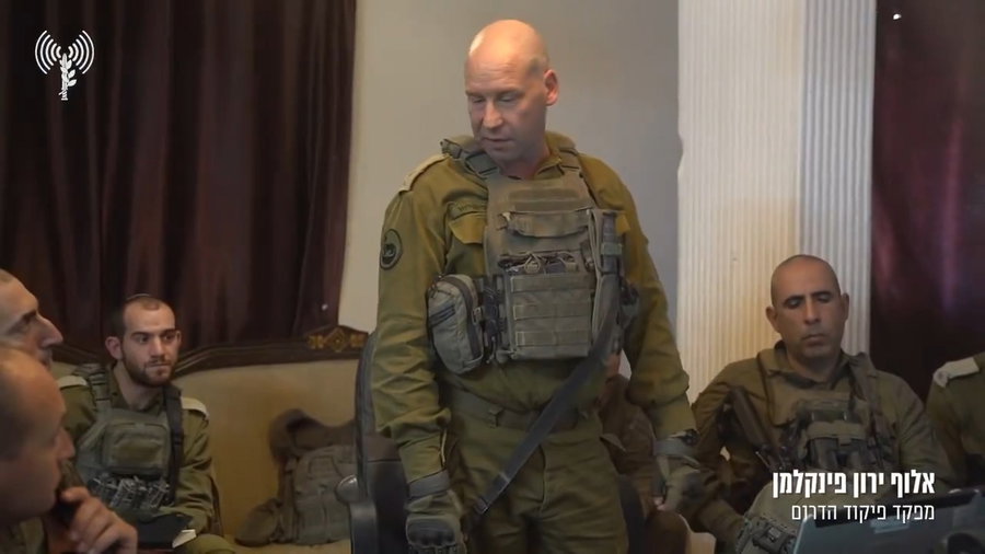 מפקד פיקוד הדרום בעזה