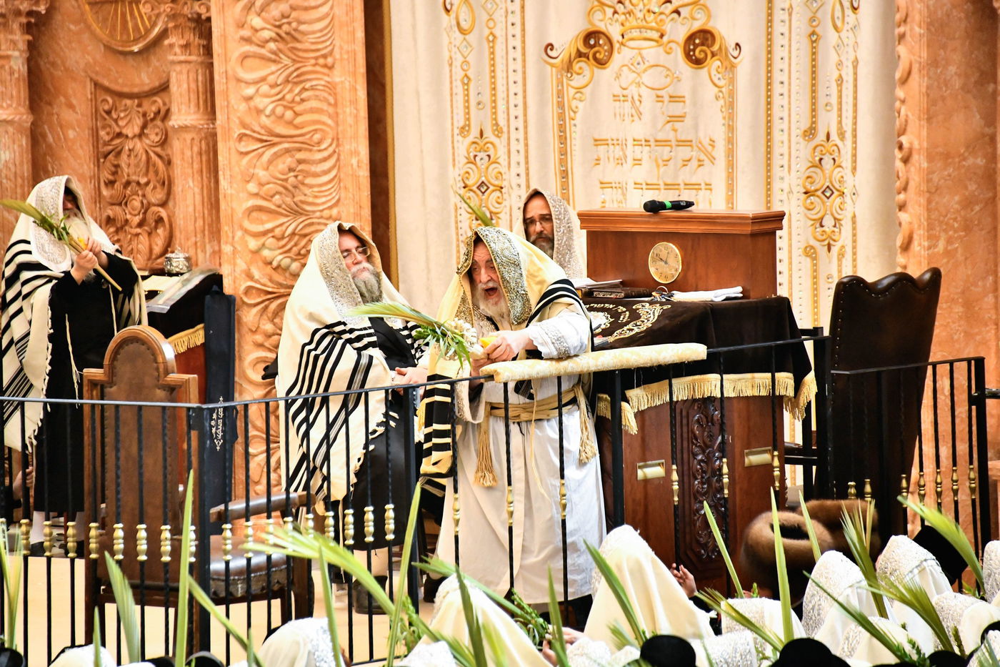 הושענא רבה בחצה"ק ויז'ניץ 