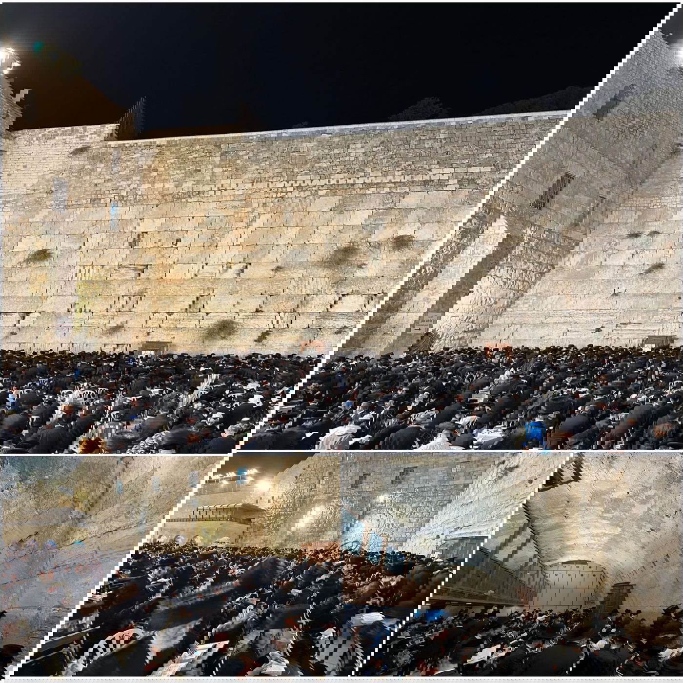 תפילת שחרית בכותל המערבי, הושענא רבה תשפ"ה