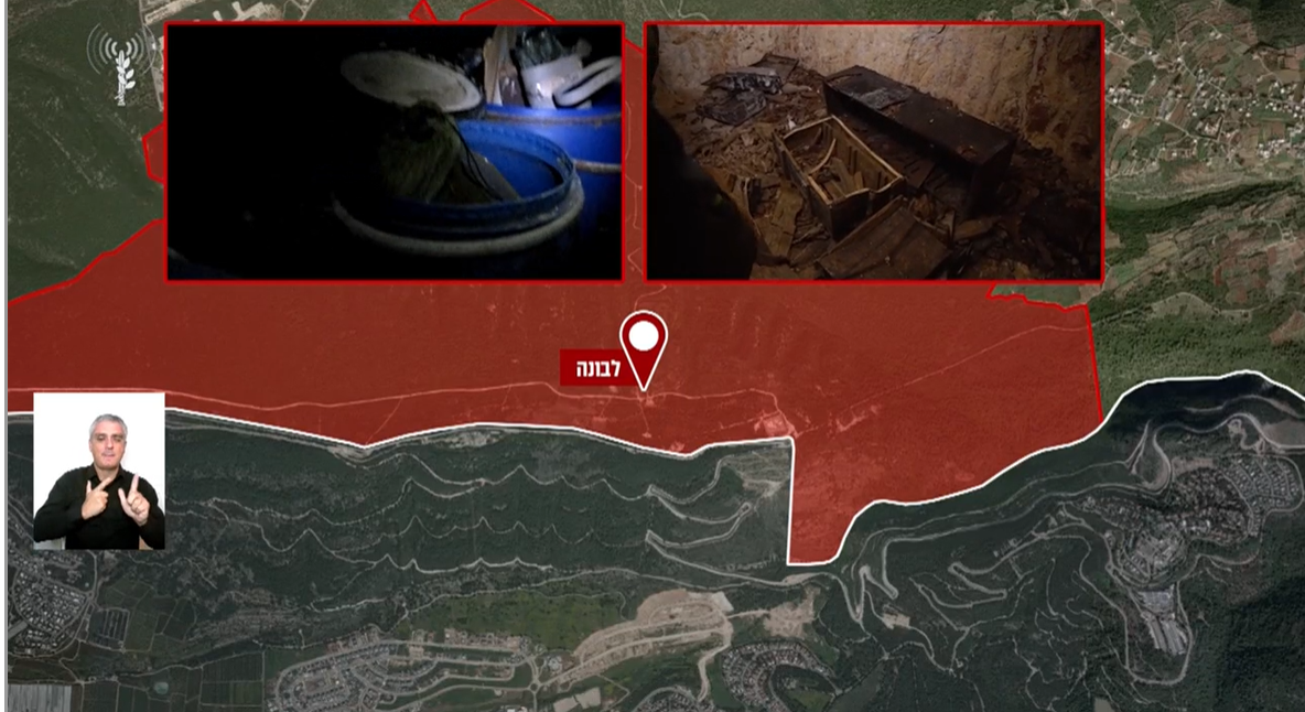 תיאור המרחב בו הוקמו תשתיות חיזבאללה מלאות אמל"ח