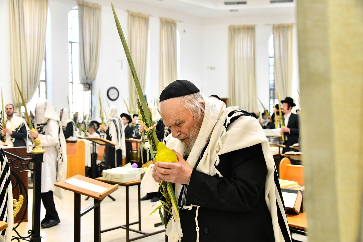 הושענא רבה בישיבת סלבודקה