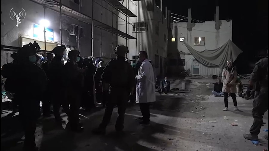 פעילות כוחות אוגדה 162 במרחב בית החולים 'כמאל רדואן'