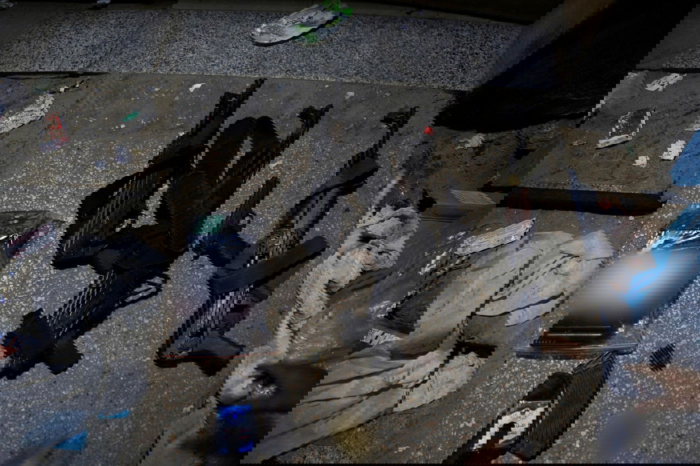 אמצעי הלחימה שאותרו בבית החולים ובסביבתו