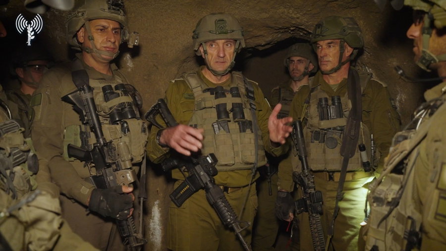 הרמטכ"ל במנהרת הטרור של חיזבאללה