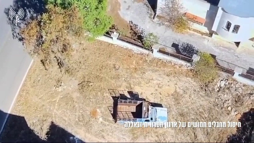צפו בתיעוד - המחבלים בלבנון מכוונים נשק ומחוסלים